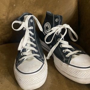 BLACK PLATFORM CONVERSE